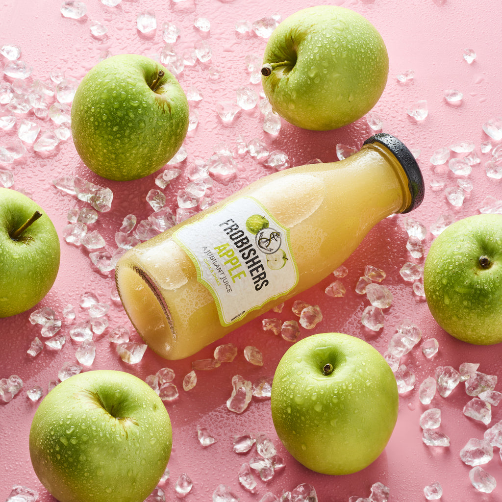 Apple Juice Glass Bottled Fruit Juice Frobishers