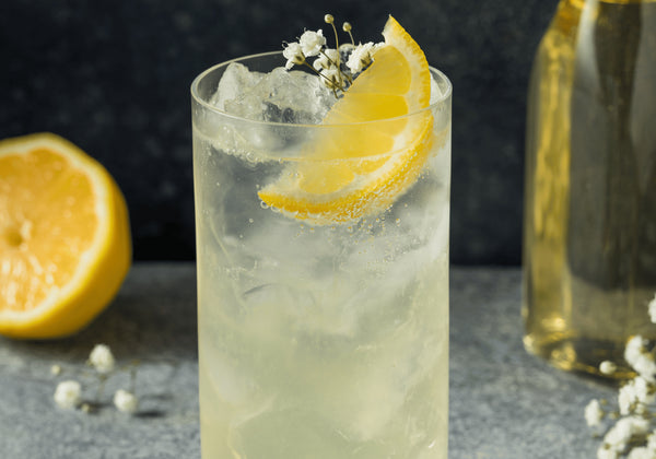 Elderflower Gin Fizz Cocktail