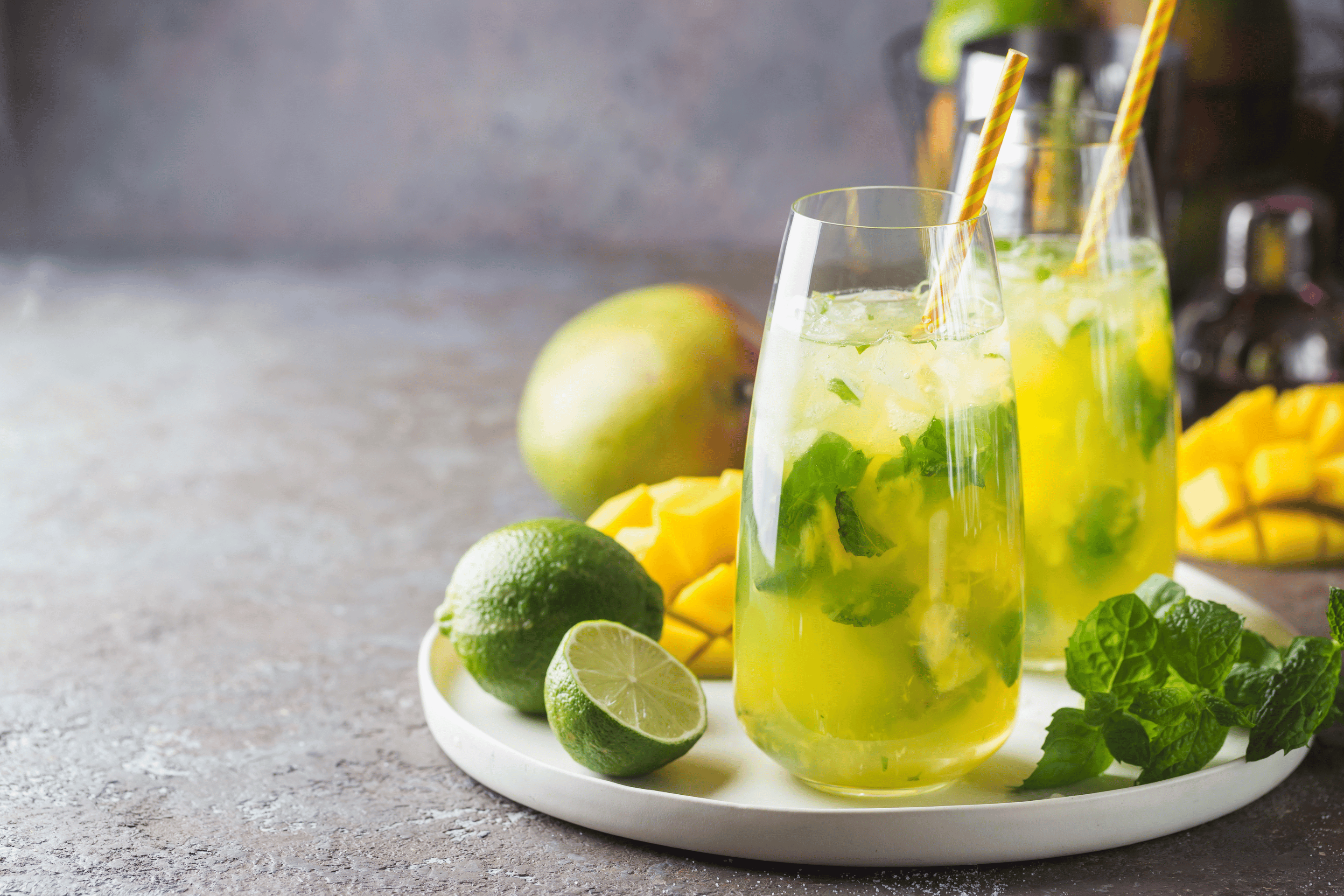 Tropical Haze Mojito Cocktail