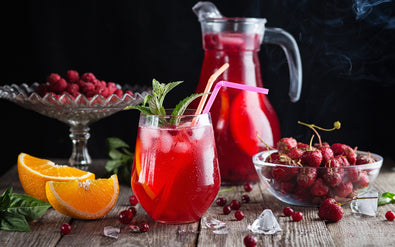 CRANBERRY & ORANGE SPRITZ MOCKTAIL