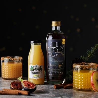 Black Cow Christmas vodka and Frobishers Apple Juice
