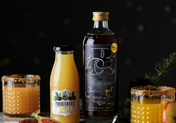 Black Cow Christmas vodka and Frobishers Apple Juice