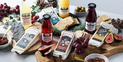 Cheese Board With Quickes Cheese & Frobishers Soft Drinks